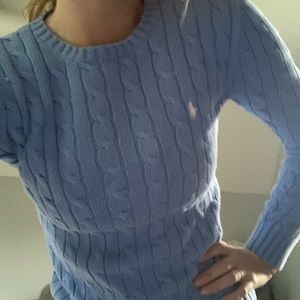 Ralph Lauren Cable Knit Crewneck Sweater